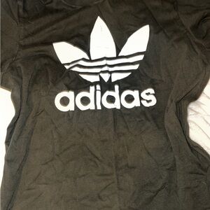 Adidas Olive Green Tee with Iconic White Logo